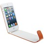  Handy Tasche Flip d�nn f�r Case Handy iPhone SE Orange