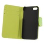 Schutzh�lle (Flip Quer) f�r Case Handy Apple iPhone SE Gr�n