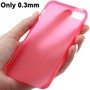 Schutzh�lle Ultra D�nn 0,3mm f�r Case Handy Apple iPhone SE Rot Transparent