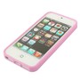 TPU Backcover H�lle gepunktet f�r Case Handy Apple iPhone SE Rosa / Wei�