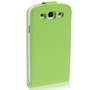 Handy Tasche Flip dnn fr Samsung Galaxy S3 i9300 / i9305 / S3 NEO i9301 Grn