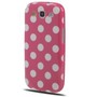 Schutzhlle TPU Case fr Handy Samsung I9300 Galaxy S3 Rosa / Weiss