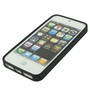 TPU Backcover H�lle gepunktet f�r Case Handy Apple iPhone 5 / 5s Schwarz / Wei�