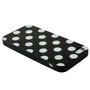 TPU Backcover H�lle gepunktet f�r Case Handy Apple iPhone 5 / 5s Schwarz / Wei�
