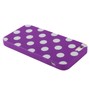 TPU Backcover H�lle gepunktet f�r Case Handy Apple iPhone 5 / 5s Violett / Wei�