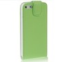 Handy Tasche Flip d�nn f�r Handy iPhone 5 / 5s Gr�n