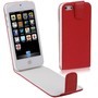 Handy Tasche Flip d�nn f�r Handy iPhone 5 / 5s Rot