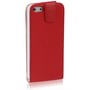Handy Tasche Flip d�nn f�r Handy iPhone 5 / 5s Rot
