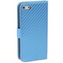 Handy Tasche Flip Quer d�nn Carbon look f�r Handy iPhone 5 / 5s