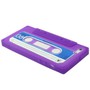 Silikon H�lle Retro Kassette f�r Handy iPhone 5 / 5s Lila
