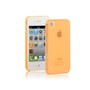 Schutzh�lle Case TPU f�r Handy iPhone 4 / 4s transparent/orange