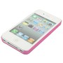 Schutzh�lle Case TPU f�r Handy iPhone 4 / 4s Pink / Transparent