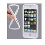 Schutzh�lle Silikon Bumper f�r Case Handy iPhone 5 / 5s Wei�