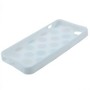 TPU Backcover H�lle gepunktet f�r Handy Apple iPhone 5 / 5s Wei� mit bunten Punkten