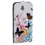  Handy Tasche Flip d�nn f�r Case Handy iPhone 5 / 5s Schmetterling Bunt