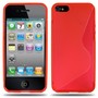 Schutzh�lle TPU H�lle f�r Handy Apple iPhone 5 / 5s Rot