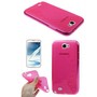 Schutzh�lle TPU f�r Handy Samsung Galaxy Note II / N7100 Rosa / Transparent