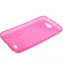 Schutzh�lle TPU f�r Handy Samsung Galaxy Note II / N7100 Rosa / Transparent