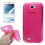 Schutzh�lle TPU f�r Handy Samsung Galaxy Note II / N7100 Rosa / Transparent