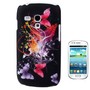 Schutzh�lle Hard Case H�lle f�r Handy Samsung Galaxy S3 mini i8190 / i8195 / i8200 Schmetterling/Blume