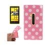 Schutzh�lle TPU Case H�lle f�r Handy Nokia Lumia 920 Pink / Wei�