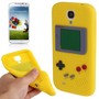 Silikon H�lle Gameboy f�r Handy Samsung Galaxy S4 GT-I9500 / GT-I9505 / LTE+ GT-I9506 / Value Edition GT-I9515 gelb