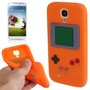 Silikonh�lle Gameboy f�r Handy Samsung Galaxy S4 GT-I9500 / GT-I9505 / LTE+ GT-I9506 / Value Edition GT-I9515 orange