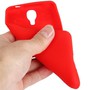 Schutzhlle Silikon Case fr Handy Samsung Galaxy S4 GT-I9500 / GT-I9505 / LTE+ GT-I9506 / Value Edition GT-I9515 rot