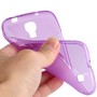Schutzh�lle TPU Case f�r Handy Samsung Galaxy S4 GT-I9500 / GT-I9505 / LTE+ GT-I9506 / Value Edition GT-I9515 Transparent Violett