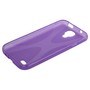 Schutzh�lle TPU Case f�r Case Handy Samsung Galaxy S4 GT-I9500 / GT-I9505 / LTE+ GT-I9506 / Value Edition GT-I9515 Lila Transparent