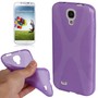Schutzh�lle TPU Case f�r Case Handy Samsung Galaxy S4 GT-I9500 / GT-I9505 / LTE+ GT-I9506 / Value Edition GT-I9515 Lila Transparent