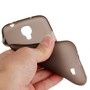 Schutzh�lle TPU Case f�r Handy Samsung Galaxy S4 GT-I9500 / GT-I9505 / LTE+ GT-I9506 / Value Edition GT-I9515 Transparent Dunkel Grau