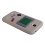 Silikon H�lle Gameboy f�r Case Handy Samsung Galaxy S4 GT-I9500 / GT-I9505 / LTE+ GT-I9506 / Value Edition GT-I9515 grau