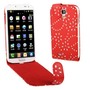Schutzh�lle Case f�r Handy Samsung Galaxy s4 i9500 Strass Rot