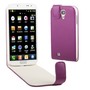 Schutzh�lle Flip Tasche f�r Case Handy Samsung Galaxy S4 GT-I9500 / GT-I9505 / LTE+ GT-I9506 / Value Edition GT-I9515 Lila