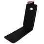 Schutzh�lle Flip Tasche f�r Handy HTC One M7 Dunkelrot