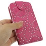 Schutzh�lle Flip d�nn f�r Case Handy Samsung Galaxy S3 i9300 / i9305 / S3 NEO i9301 Strass Pink