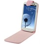 Schutzh�lle Flip d�nn f�r Case Handy Samsung Galaxy S3 i9300 / i9305 / S3 NEO i9301 Strass Rosa