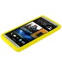 Schutzh�lle Silikon Case f�r Handy HTC One M7 Gelb