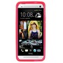 Schutzh�lle Motiv Handyh�lle Case f�r HTC One M7 Transparent / Pink