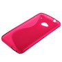 Schutzh�lle Motiv Handyh�lle Case f�r HTC One M7 Transparent / Pink