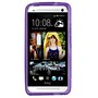 Schutzh�lle Motiv Handyh�lle Case f�r HTC One M7 Transparent / Lila