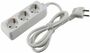 Steckdosenleiste 3 - fach 3x Schutzkontakt, 1,5m Kabel, wei�