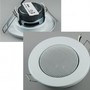 Decken-Einbaulautsprecher Mini Halogen-Look, 8cm , 6cm Einbau, wei�