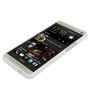 Schutzh�lle TPU Case f�r Handy HTC One M7 Wei� / Schwarze Punkte