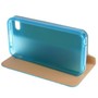 Schutzh�lle Handytasche (Flip Quer) f�r Handy Apple iPhone 4 / 4s Neonblau