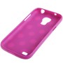 Schutzh�lle Punkte TPU Case f�r Handy Samsung Galaxy S4 mini i9190 violett/weiss