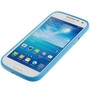Schutzh�lle Punkte TPU Case f�r Handy Samsung Galaxy S4 mini i9190 blau/weiss