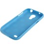 Schutzh�lle Punkte TPU Case f�r Handy Samsung Galaxy S4 mini i9190 blau/weiss