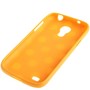 Schutzh�lle Punkte TPU Case f�r Handy Samsung Galaxy S4 mini i9190 orange/weiss